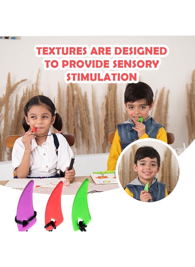 abley's Silicone Chew Necklace for Sensory Needs, Anxiety Relief, Autism Support (Red) - Image 4